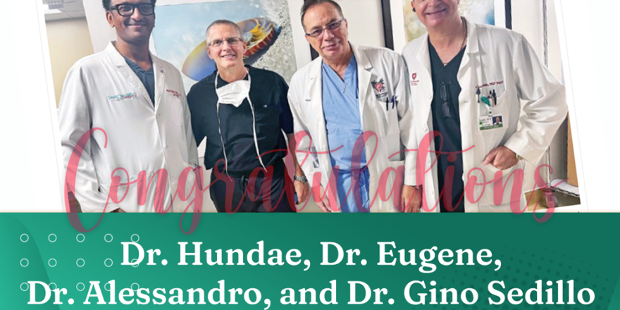 Dr. Aneley Hundae, Dr. Eugene Parent, Dr. Alessandro Golino, and Dr. Gino Sedillo are featured on FloridaWeekly.com.